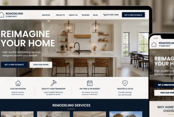 Remodeling Company Website Design