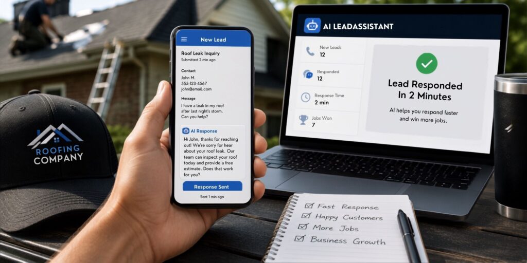 Roofers Use AI to Respond Quickly to Leads
