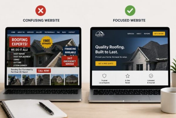 Website Landing Page Comparison