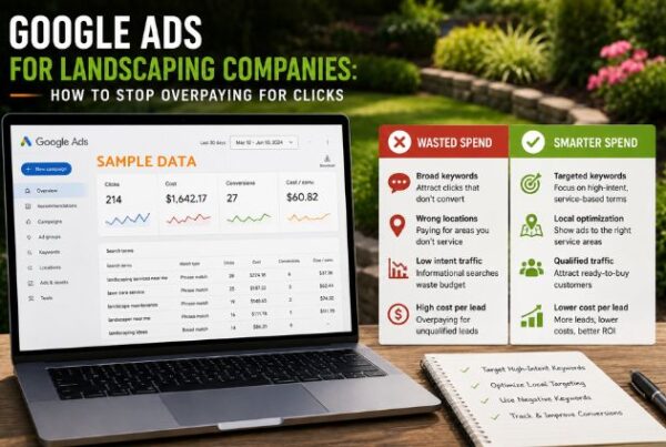Google Ads for Landscaping Companies: How to Stop Overpaying for Clicks